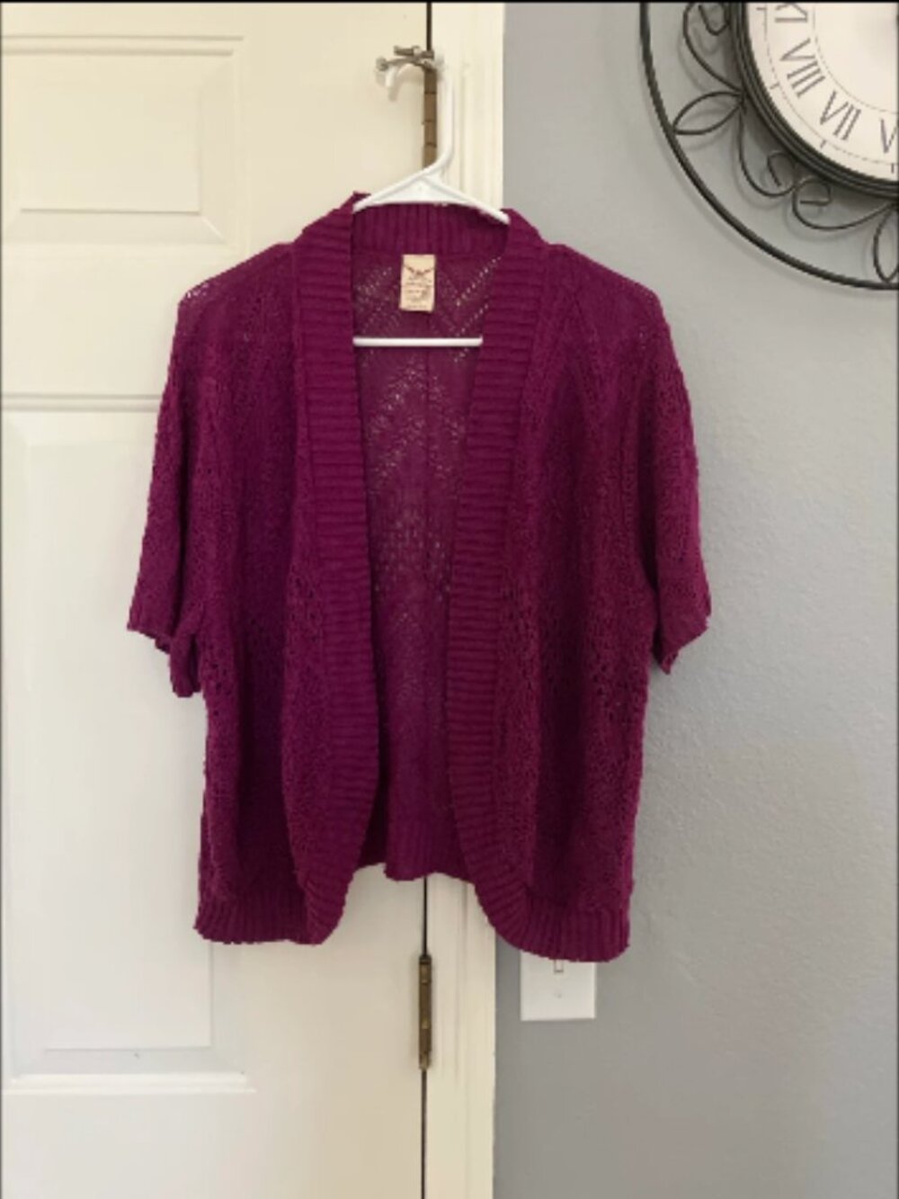 Faded Glory brand size 3X Purple Cardigan